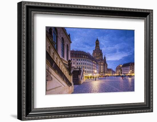 Frauenkirche, Neumarkt, Dresden, Saxony, Germany-Jon Arnold-Framed Photographic Print