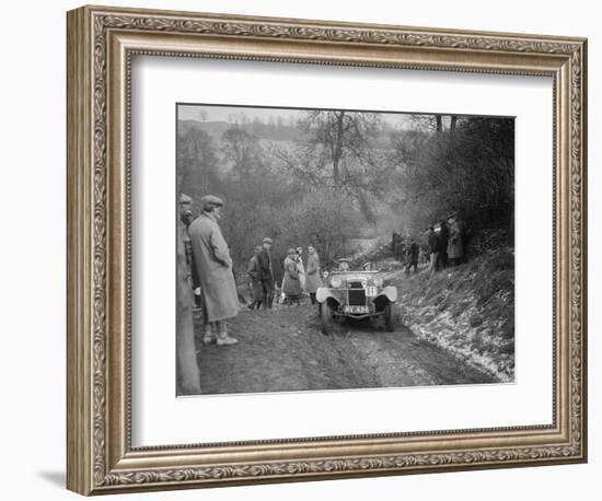 Frazer-Nash Boulogne II of P Lees competing in the Sunbac Colmore Trial, Gloucestershire, 1933-Bill Brunell-Framed Photographic Print