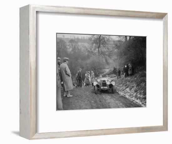 Frazer-Nash Boulogne II of P Lees competing in the Sunbac Colmore Trial, Gloucestershire, 1933-Bill Brunell-Framed Photographic Print