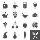 Food and Drink Icons-frbird-Art Print