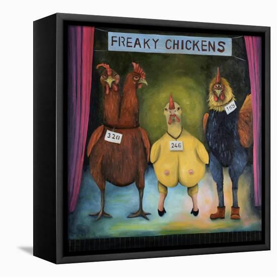 Freaky Chickens-Leah Saulnier-Framed Premier Image Canvas