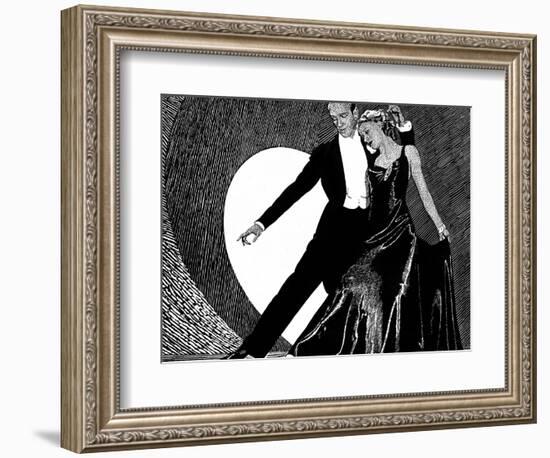 Fred Astaire and Ginger Rogers-null-Framed Photographic Print