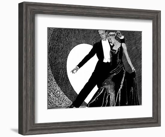 Fred Astaire and Ginger Rogers-null-Framed Photographic Print