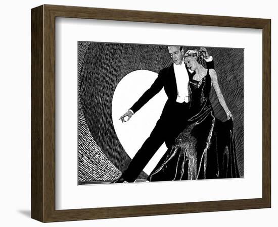 Fred Astaire and Ginger Rogers--Framed Photographic Print
