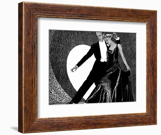 Fred Astaire and Ginger Rogers-null-Framed Photographic Print