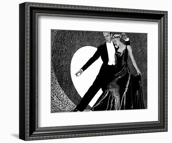 Fred Astaire and Ginger Rogers-null-Framed Photographic Print