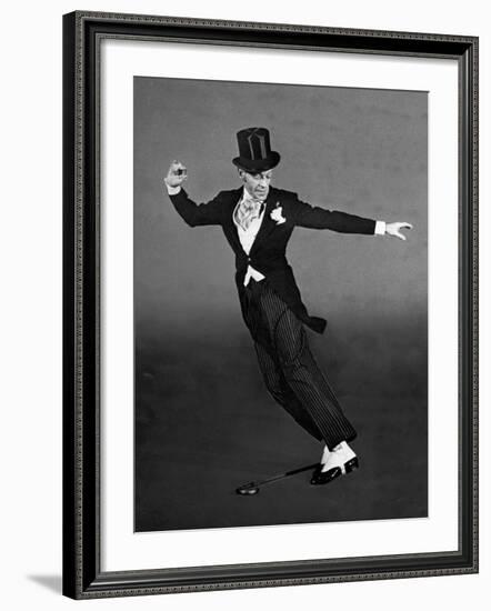 Fred Astaire in Top Hat, Tails and Spats, Dancing "Puttin' on the Ritz" for "Blue Skies"-Bob Landry-Framed Premium Photographic Print