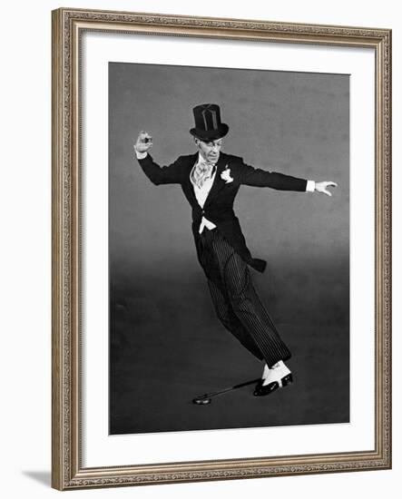 Fred Astaire in Top Hat, Tails and Spats, Dancing "Puttin' on the Ritz" for "Blue Skies"-Bob Landry-Framed Premium Photographic Print