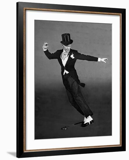 Fred Astaire in Top Hat, Tails and Spats, Dancing "Puttin' on the Ritz" for "Blue Skies"-Bob Landry-Framed Premium Photographic Print