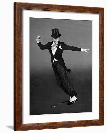 Fred Astaire in Top Hat, Tails and Spats, Dancing "Puttin' on the Ritz" for "Blue Skies"-Bob Landry-Framed Premium Photographic Print