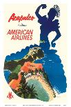 Acapulco, Mexico - American Airlines - Mexican Dancer Silhouette-Fred Ludenken-Art Print