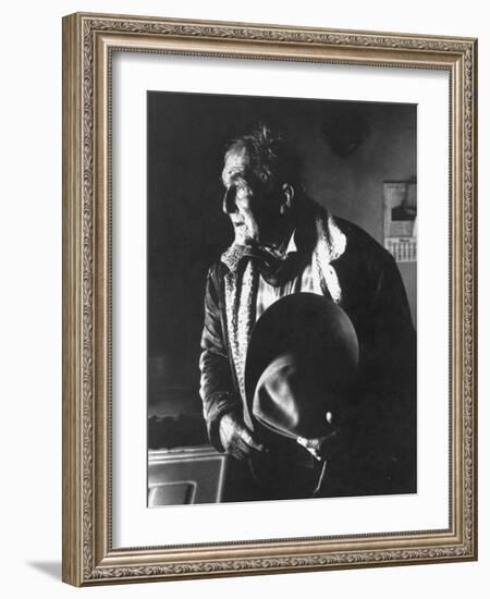 Fred Martin, 85 Year Old Cowboy from New Mexico, in Paucho Villa's Army-John Loengard-Framed Photographic Print