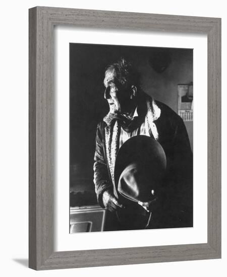 Fred Martin, 85 Year Old Cowboy from New Mexico, in Paucho Villa's Army-John Loengard-Framed Photographic Print
