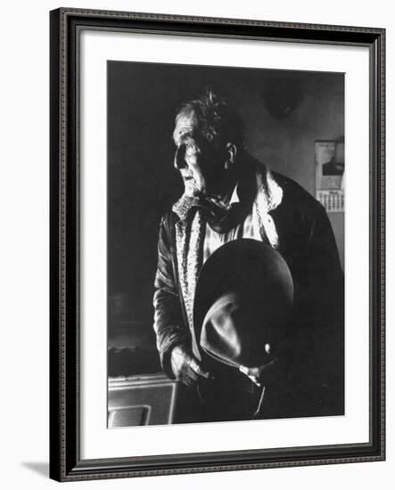 Fred Martin, 85 Year Old Cowboy from New Mexico, in Paucho Villa's Army-John Loengard-Framed Photographic Print