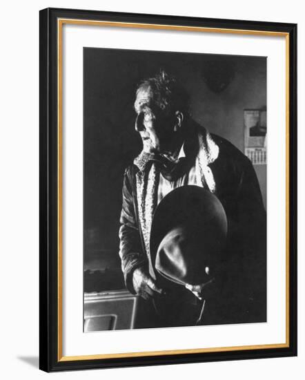 Fred Martin, 85 Year Old Cowboy from New Mexico, in Paucho Villa's Army-John Loengard-Framed Photographic Print