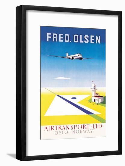 Fred. Olsen Air Transport Ltd. Oslo-null-Framed Art Print