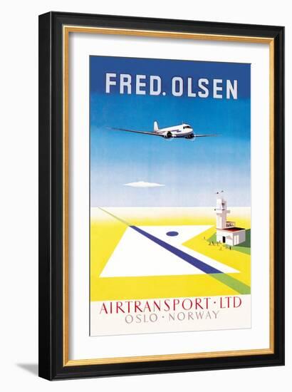 Fred. Olsen Air Transport Ltd. Oslo-null-Framed Art Print