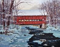 Brookdale Bridge Winter-Fred Swan-Art Print