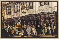 An English Country Market-Fred Taylor-Giclee Print