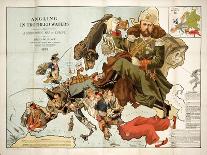 Satirical Map - John Bull and His Friends a Serio-Comic Map of Europe-Fred W Rose-Premier Image Canvas