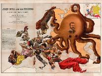 Satirical Map - A Serio-Comic Map of Europe-Fred W Rose-Framed Giclee Print