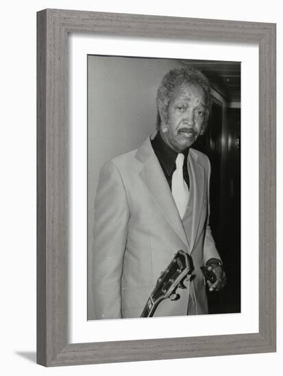 Freddie Green, Guitarist with Count Basies Orchestra, at the Royal Festival Hall, London, 1980-Denis Williams-Framed Photographic Print