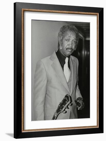 Freddie Green, Guitarist with Count Basies Orchestra, at the Royal Festival Hall, London, 1980-Denis Williams-Framed Photographic Print