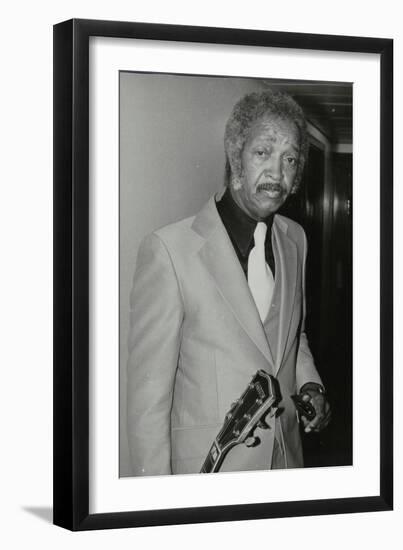 Freddie Green, Guitarist with Count Basies Orchestra, at the Royal Festival Hall, London, 1980-Denis Williams-Framed Photographic Print