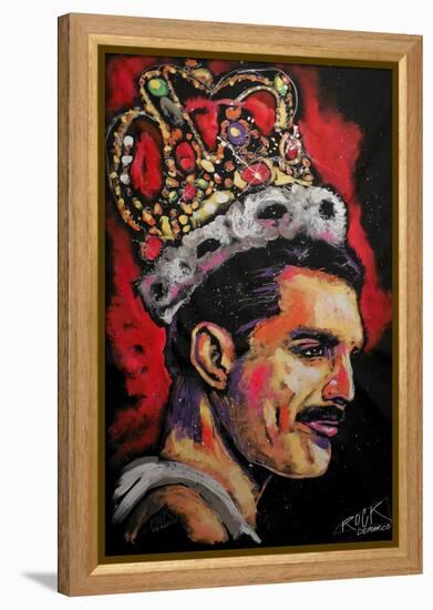 Freddie Mercury Painting 002-Rock Demarco-Framed Premier Image Canvas