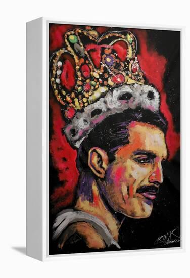 Freddie Mercury Painting 002-Rock Demarco-Framed Premier Image Canvas