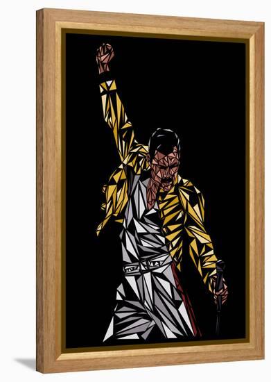 Freddie Mercury-Cristian Mielu-Framed Stretched Canvas