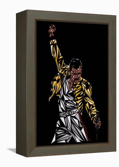 Freddie Mercury-Cristian Mielu-Framed Stretched Canvas