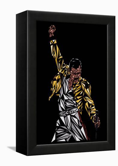 Freddie Mercury-Cristian Mielu-Framed Stretched Canvas