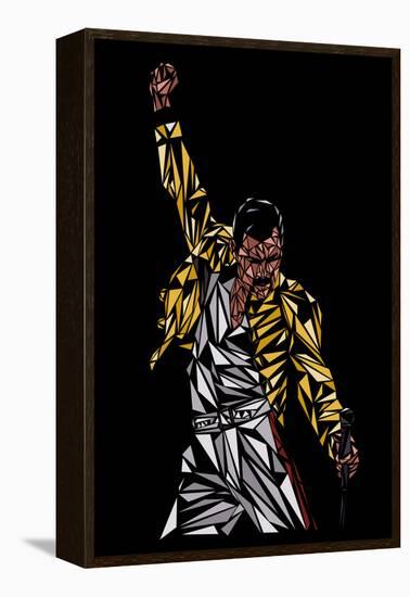 Freddie Mercury-Cristian Mielu-Framed Stretched Canvas