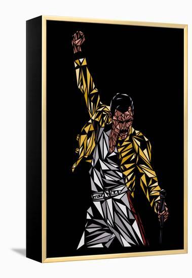 Freddie Mercury-Cristian Mielu-Framed Stretched Canvas