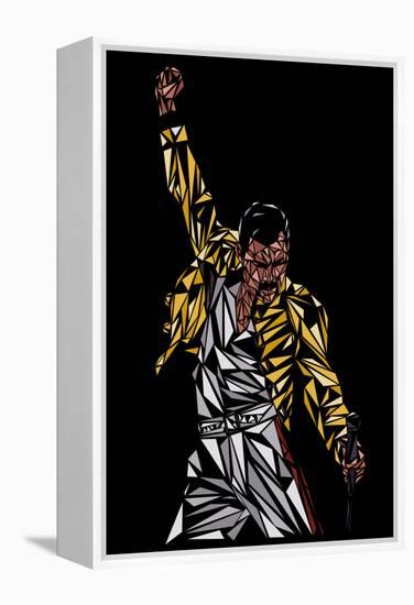 Freddie Mercury-Cristian Mielu-Framed Stretched Canvas