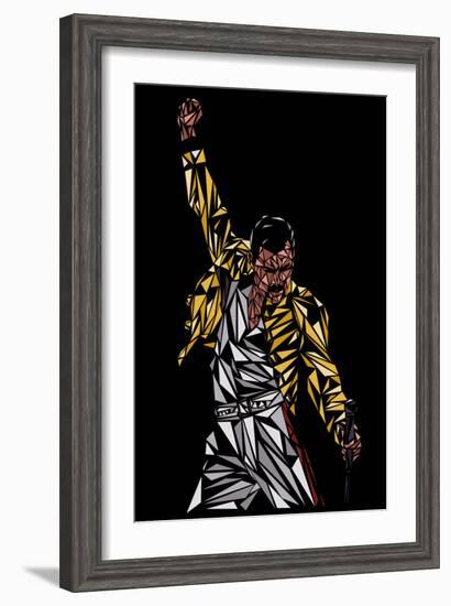 Freddie Mercury-Cristian Mielu-Framed Premium Giclee Print