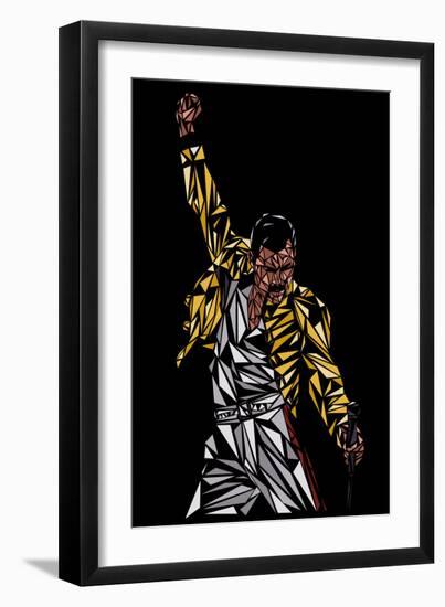 Freddie Mercury-Cristian Mielu-Framed Art Print