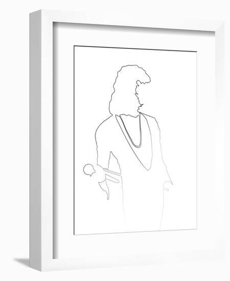 Freddie Mercury-Logan Huxley-Framed Art Print