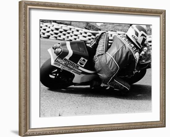 Freddie Spencer on a Honda Ns500, Belgian Grand Prix, Spa, Belgium, 1982-null-Framed Photographic Print