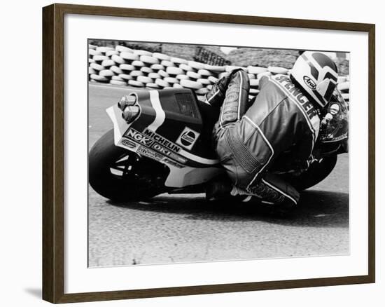 Freddie Spencer on a Honda Ns500, Belgian Grand Prix, Spa, Belgium, 1982-null-Framed Photographic Print