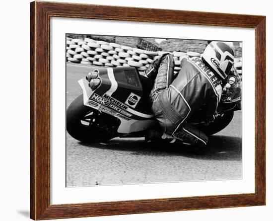 Freddie Spencer on a Honda Ns500, Belgian Grand Prix, Spa, Belgium, 1982-null-Framed Photographic Print