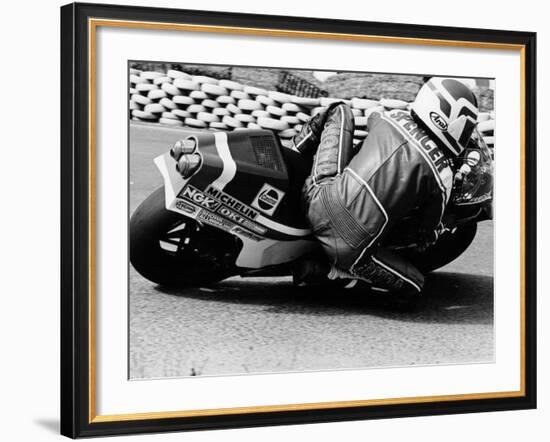 Freddie Spencer on a Honda Ns500, Belgian Grand Prix, Spa, Belgium, 1982-null-Framed Photographic Print