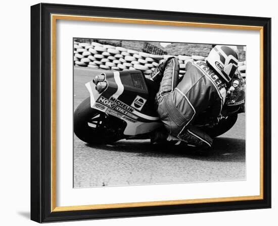 Freddie Spencer on a Honda Ns500, Belgian Grand Prix, Spa, Belgium, 1982-null-Framed Photographic Print