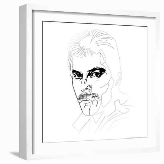 Freddy Mercury-Logan Huxley-Framed Art Print