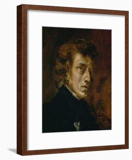 Frederic Chopin (1809-1849), Polish-French Composer-Eugene Delacroix-Framed Giclee Print