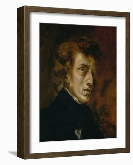 Frederic Chopin (1809-1849), Polish-French Composer-Eugene Delacroix-Framed Giclee Print