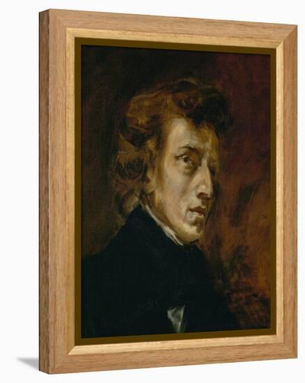 Frederic Chopin (1809-1849), Polish-French Composer-Eugene Delacroix-Framed Premier Image Canvas