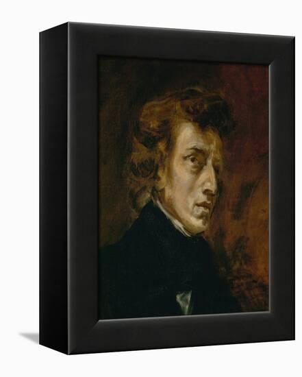 Frederic Chopin (1809-1849), Polish-French Composer-Eugene Delacroix-Framed Premier Image Canvas