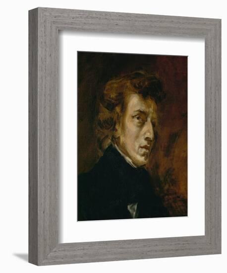 Frederic Chopin (1809-1849), Polish-French Composer-Eugene Delacroix-Framed Giclee Print